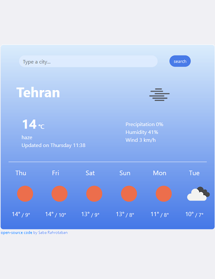 Weather App Project preview